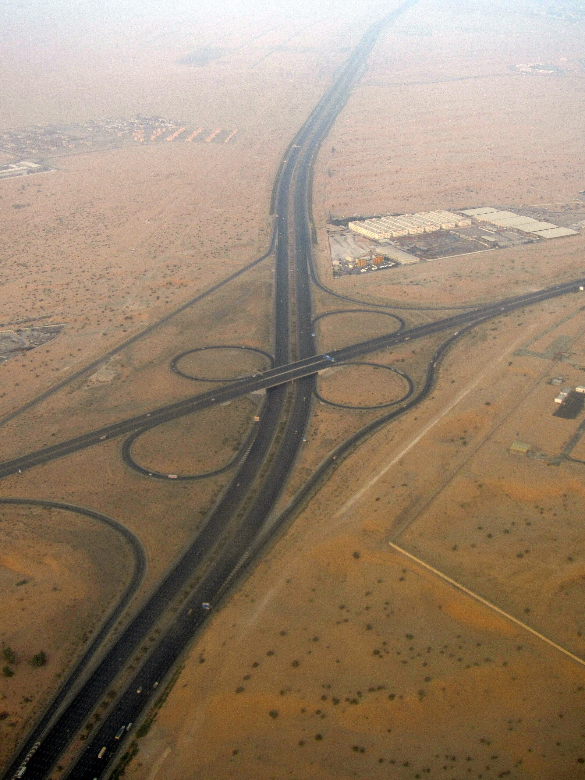 Speed limit signage on a UAE highway